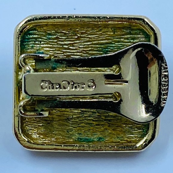 CHRISTIAN DIOR Vintage Clip Earrings - Picture 3 of 3